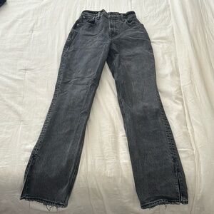 Faded Black Denim Jeans